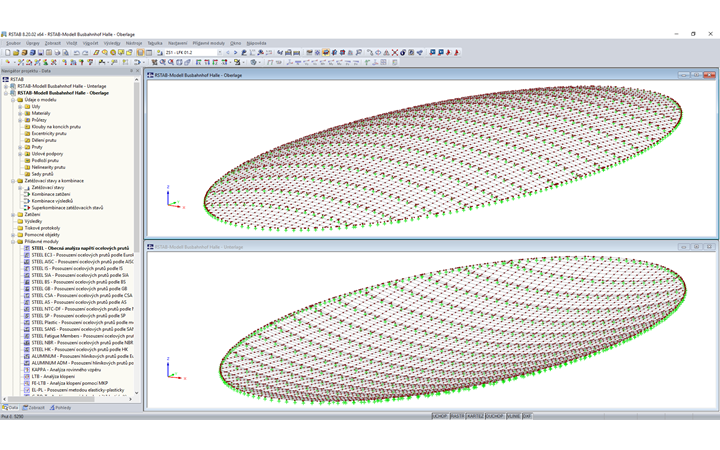 Náhradní modely pro membrány v programu RSTAB (© zapf & co.)