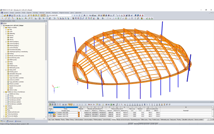 Dřevěná střešní konstrukce