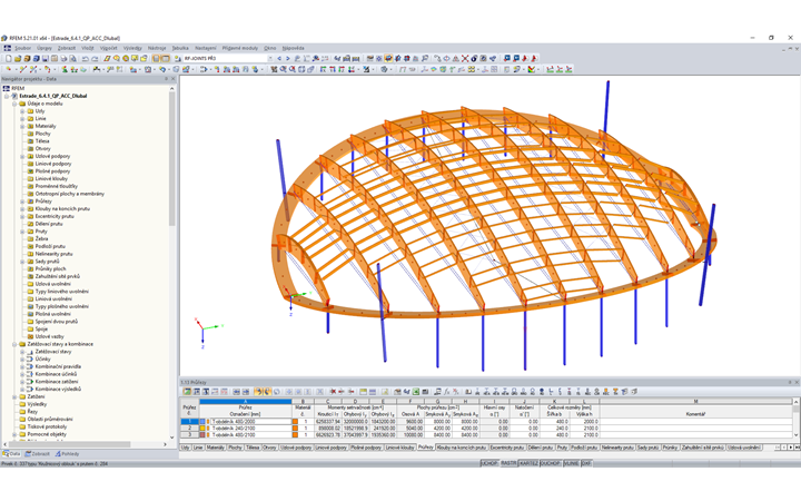 Dřevěná střešní konstrukce