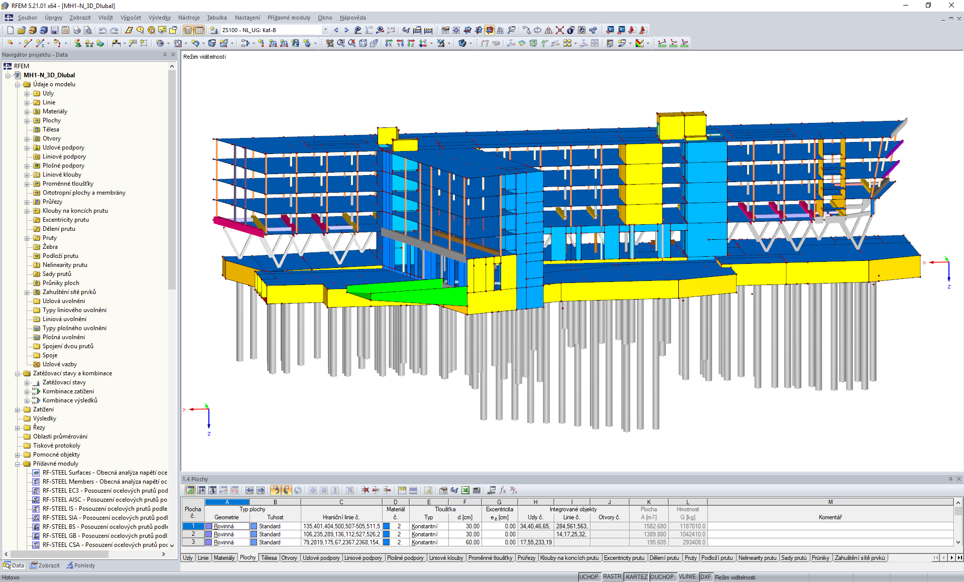3D model kanceláře Funke Media v programu RFEM (© FCP - Fritsch, Chiari & Partner ZT GmbH)