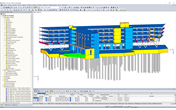 3D model kanceláře Funke Media v programu RFEM (© FCP - Fritsch, Chiari & Partner ZT GmbH)