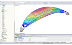 Stadionüberdachung nach Formfindung (© FHS Ingeniería Estructural Ltda.)