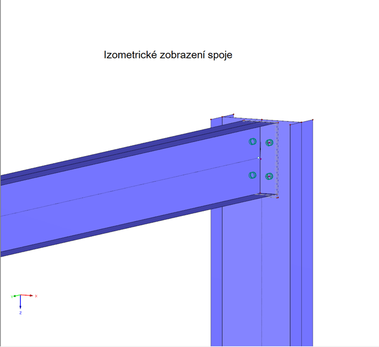 Izometrické zobrazení spoje