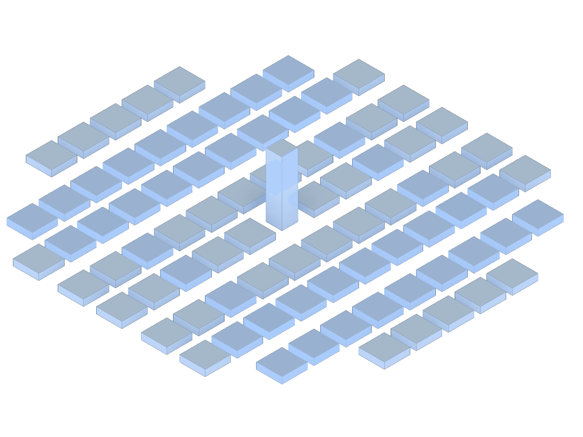 Výšková budova v městské zástavbě – CAD model