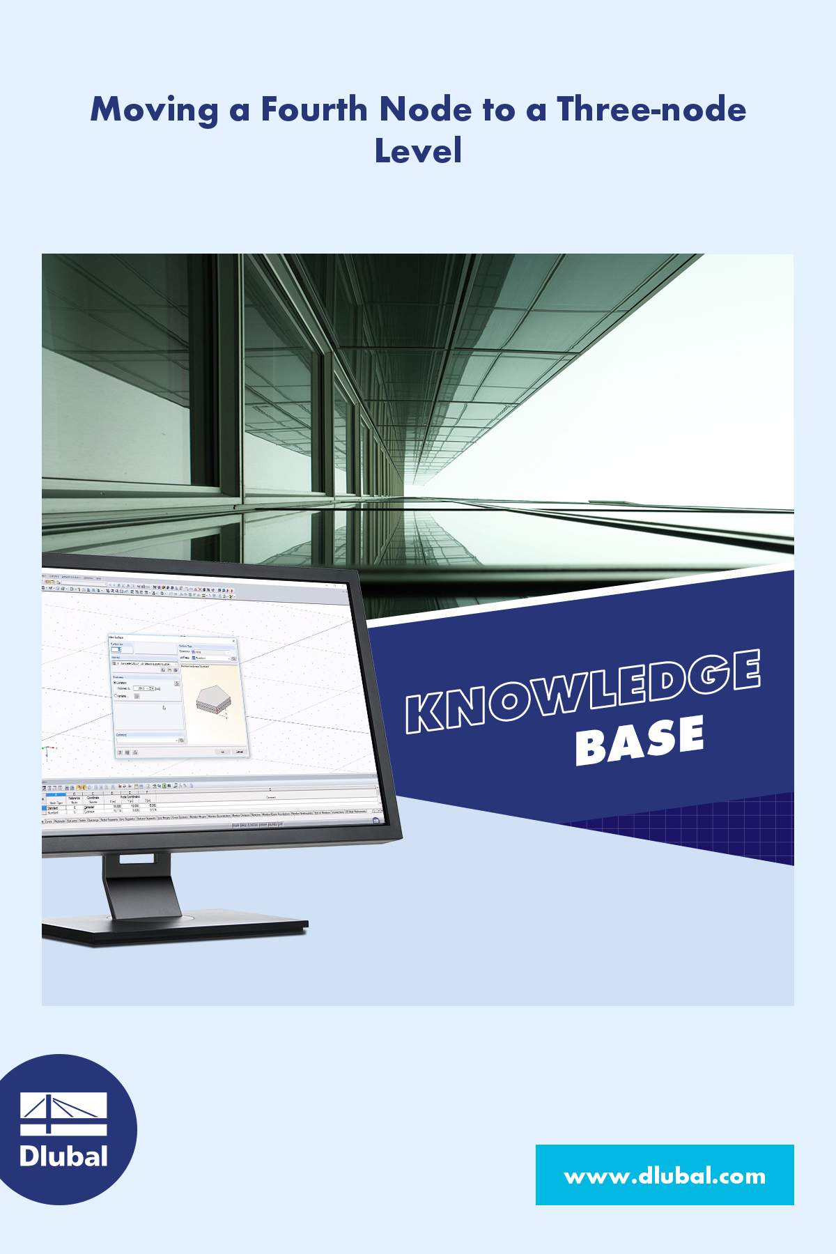 Posun čtvrtého uzlu do roviny dané třemi uzly