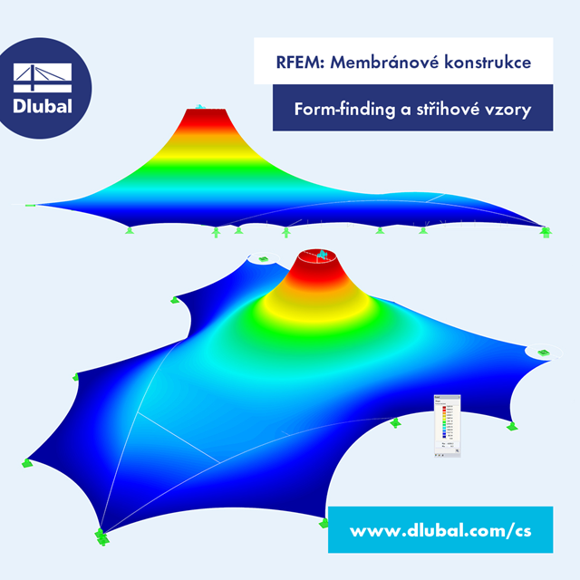 RFEM: membránové konstrukce