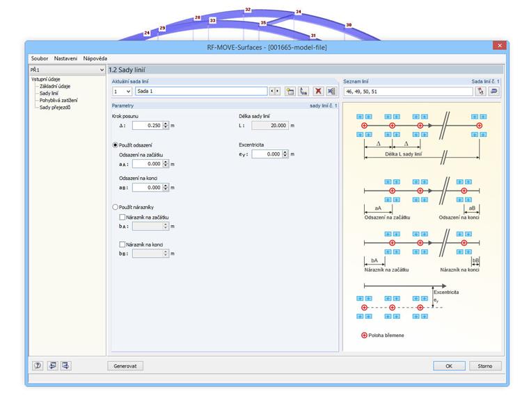 RF-MOVE Surfaces - 1.2 Sady linií