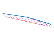 RFEM model příhradového vazníku