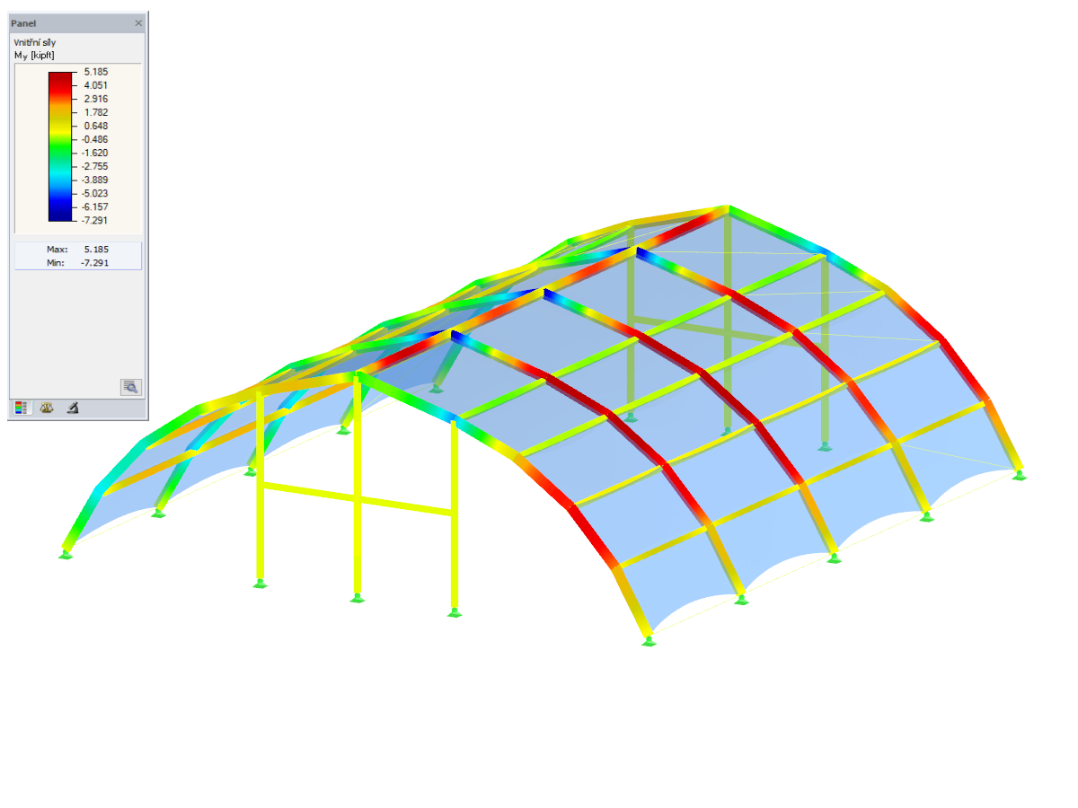 Posouzení prutů podle ADM 2020 v programu RFEM