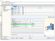Zadání oslabené průřezové plochy v přídavném modulu
