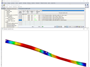 Vlastní tvar a posouzení při zadání uzlové podpory