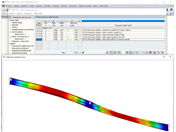 Vlastní tvar a posouzení při zadání uzlové podpory