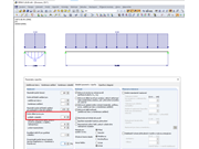 Průběh momentu s děleními na prutu pro průběhy výsledků na 30 dílů