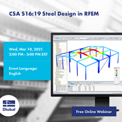 Návrh oceli podle CSA S16:19 v programu RFEM