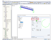 Zobrazení podporových momentů jako oblouků
