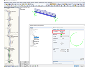Zobrazení podporových momentů jako oblouků