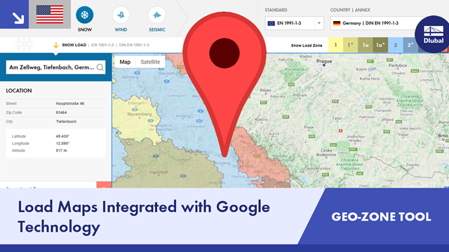 Nejrychlejší stanovení zatížení pomocí nástroje GEO-ZONE TOOL: Interaktivní mapy oblastí zatížení s technologií Google Maps