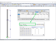 Zatížení na uzel závislé na výšce