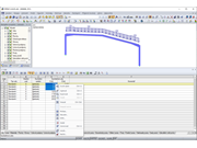 Výběr funkcí v místní nabídce