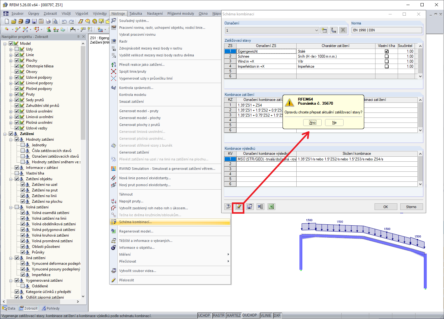 Vytvoření kombinací
