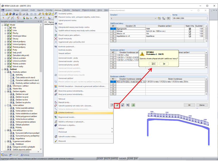 Vytvoření kombinací