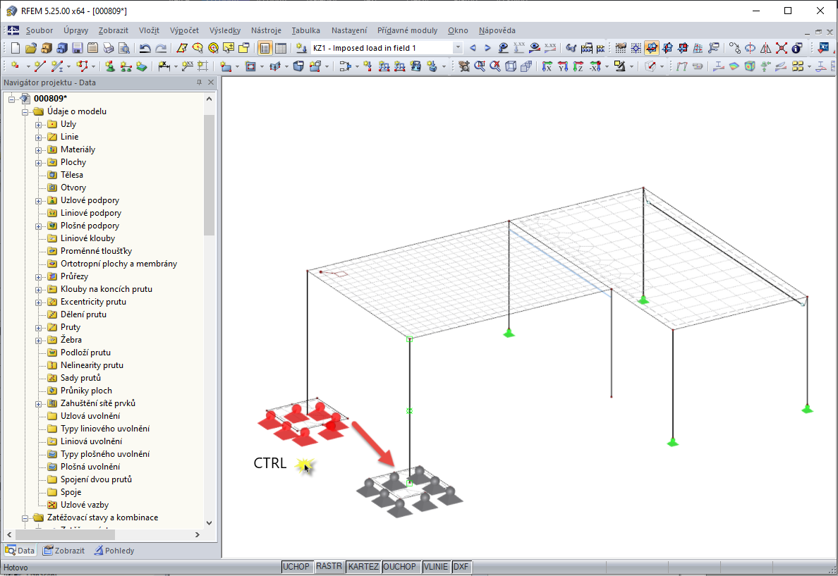 Kopírování prvků pomocí funkce "Drag & Drop"