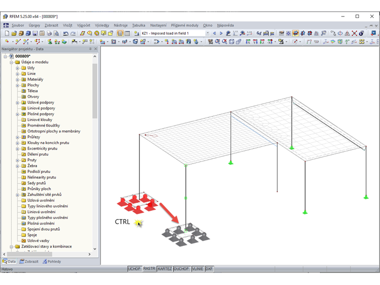 Kopírování prvků pomocí funkce "Drag & Drop"
