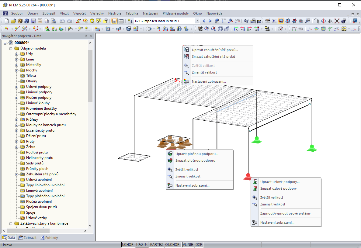 Místní nabídka pro podpory a zahuštění sítě prvků
