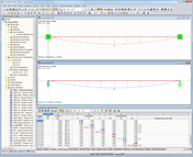 Detaily: Výpočet napětí pro kombinace výsledků