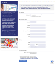 Žádost o bezplatnou studentskou verzi