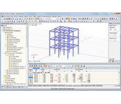 Označení extrémních vnitřních sil ve výsledkovém okně