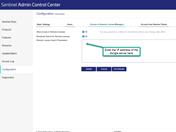 Nastavení v Admin Control Center