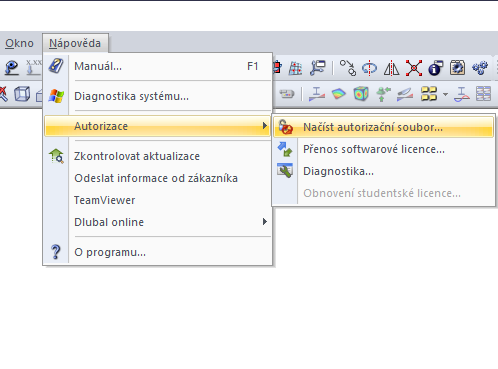 Načíst autorizační soubor