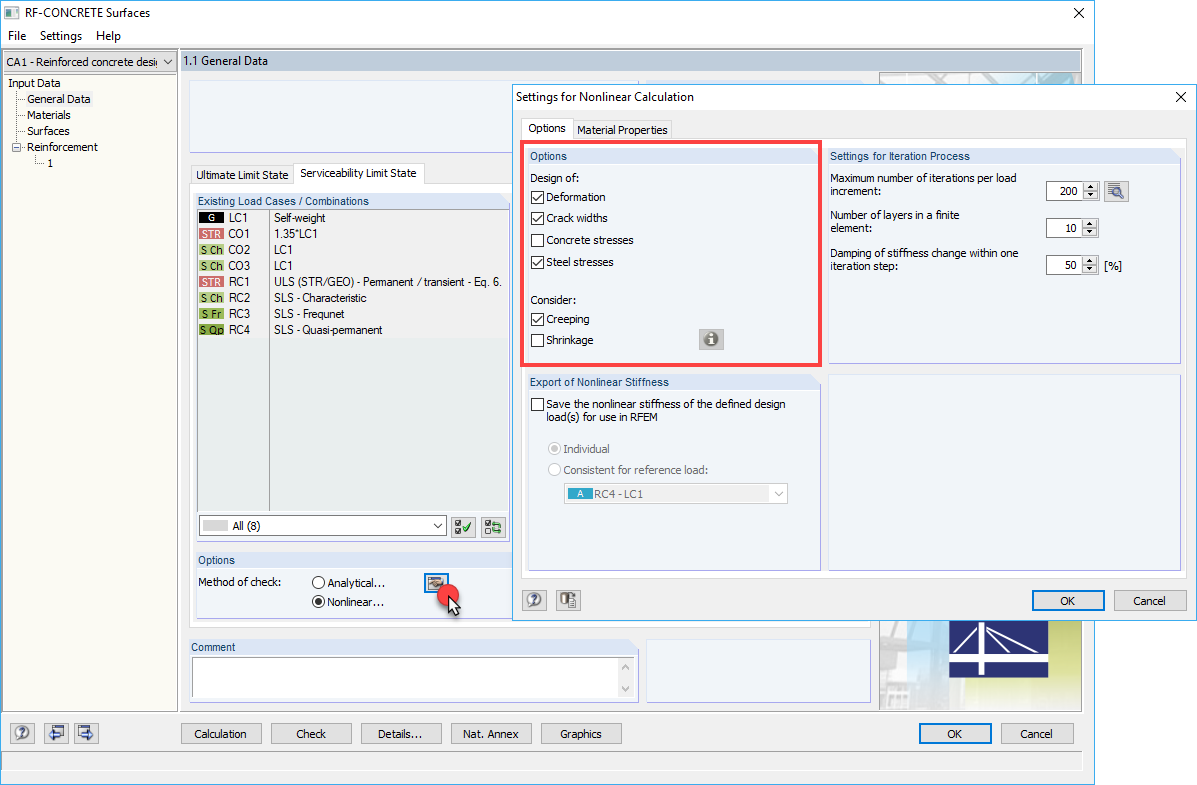 Nelineární výpočet deformací