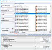 Možnost "Vytvořit nový materiál"