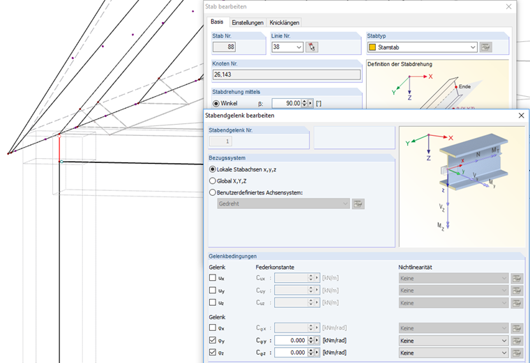 Excentricky připojená plocha