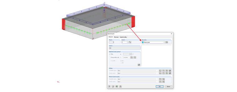 Nulový prut s pružným podložím prutu
