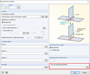 Dialog "Nové liniové uvolnění"