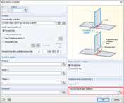 Dialog "Nové liniové uvolnění"