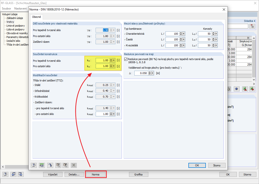 Možnost zadání kc