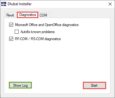 Diagnostika a oprava pomocí programu DLInstaller