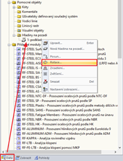 Rotující vrstva na pozadí