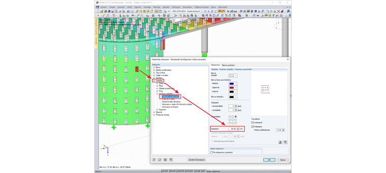 Natočení výsledkové hodnoty