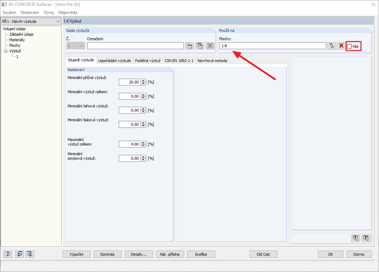 Přidání nových prvků