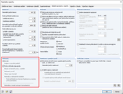 Parametry výpočtu s nelinearitami v zadané konstrukci