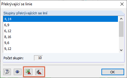 Výsledek kontroly modelu