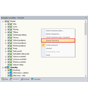 Obnovení nastavení v navigátoru Zobrazit