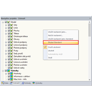 Obnovení nastavení v navigátoru Zobrazit