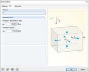 Zadání parametrů plynu