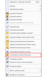 Automaticky spojit pruty